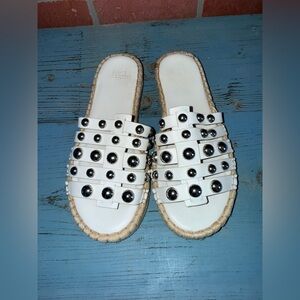 Marc Fisher Cage Studded Espadrille Sandal